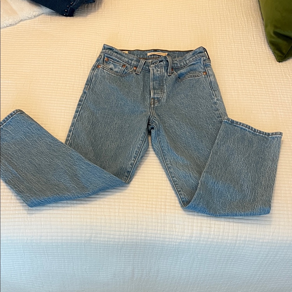 Levi's Premium Light Blue Wedgie Straight Jeans